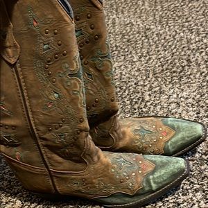 Brand new turquoise boots! Size 9